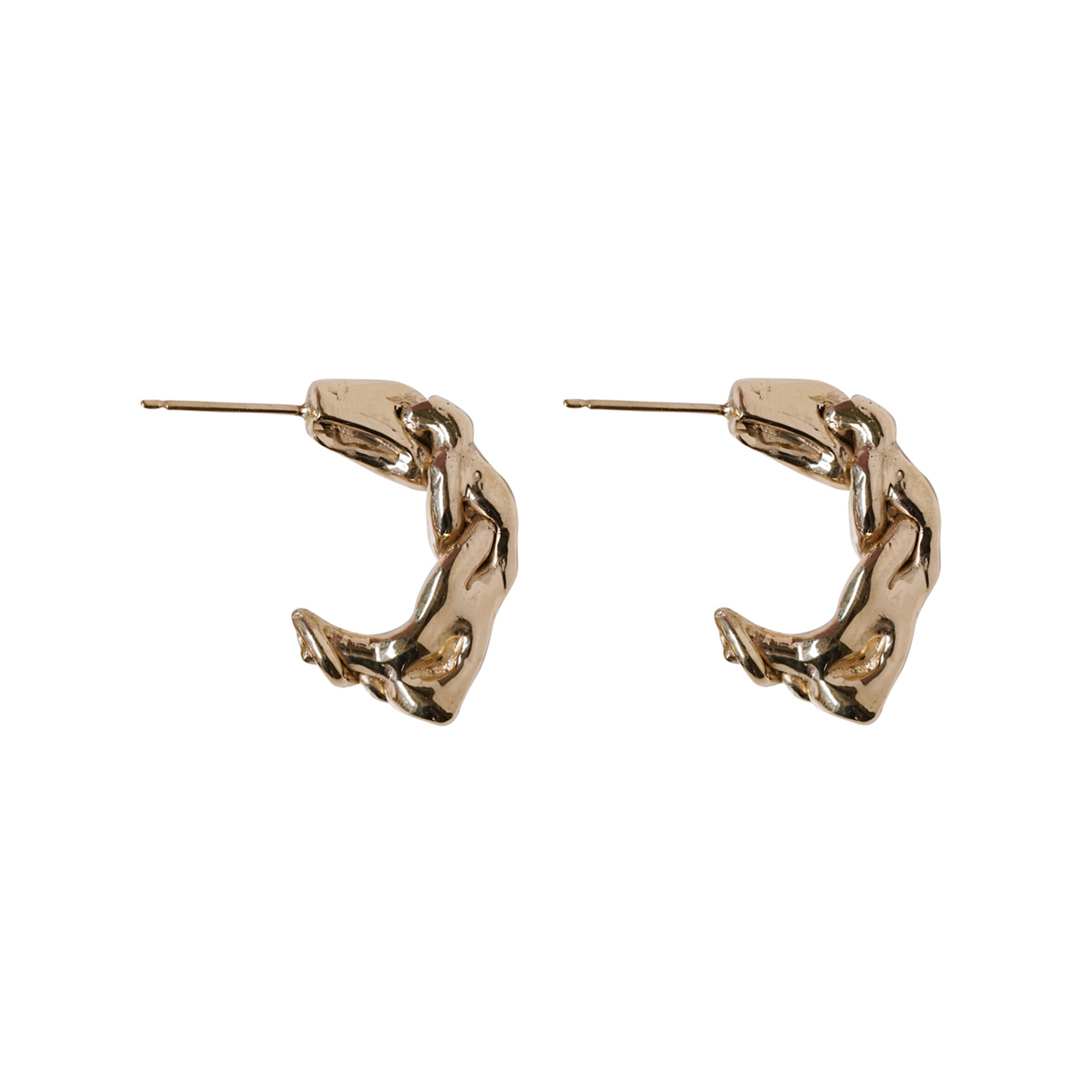 기본트렌드 Hustad #128 Steam Gold earring  자체제작 국내 