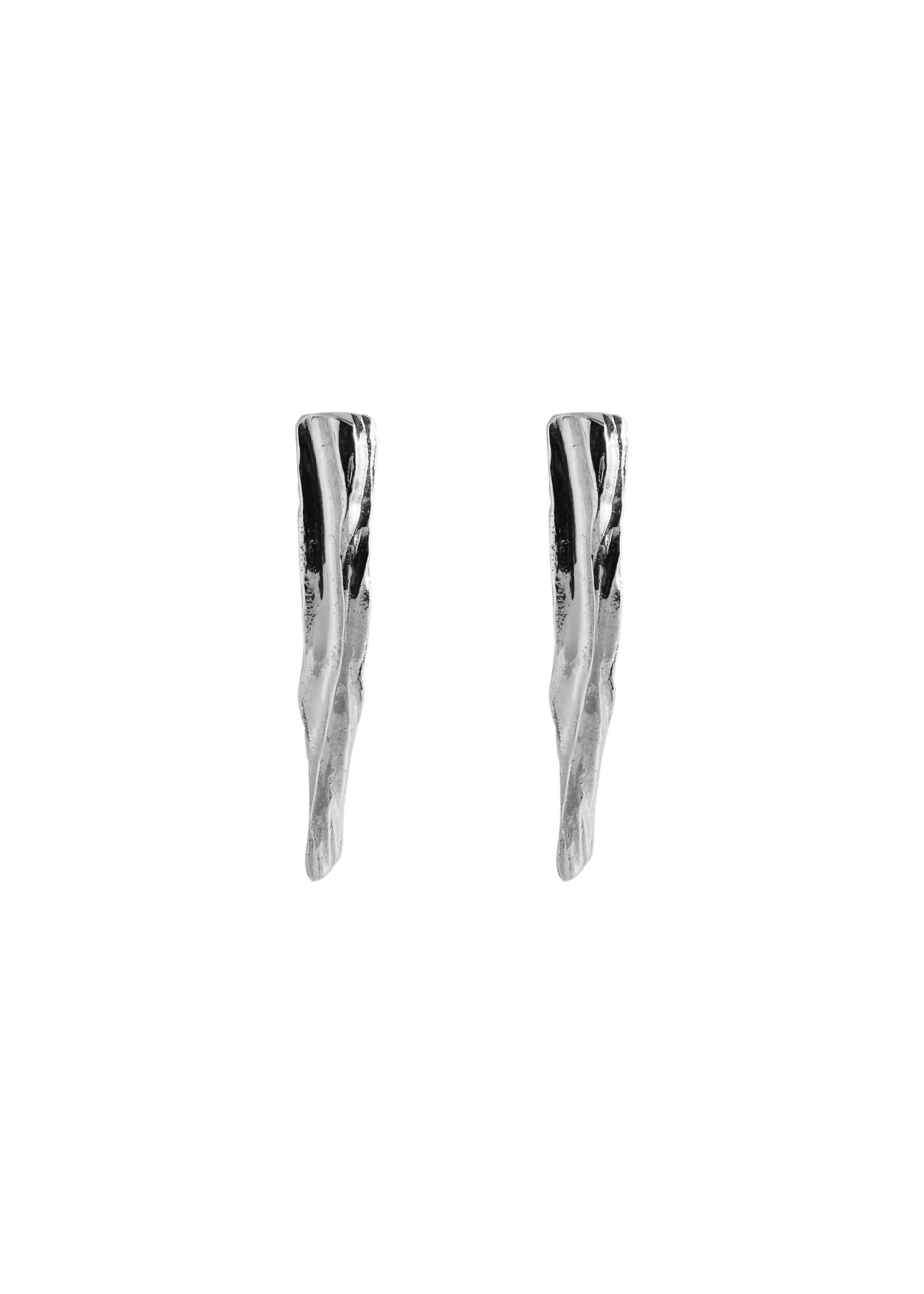 기본트렌드 Hustad #069 Silver Wood earring  자체제작 국내 
