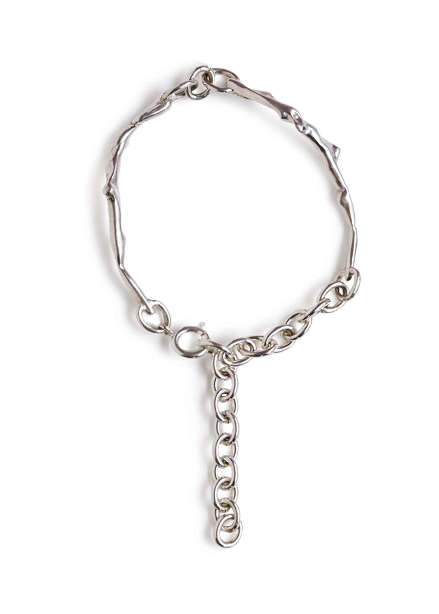 기본트렌드 Hustad #138 Silver Steam Flower Bracelet  자체제작 국내 