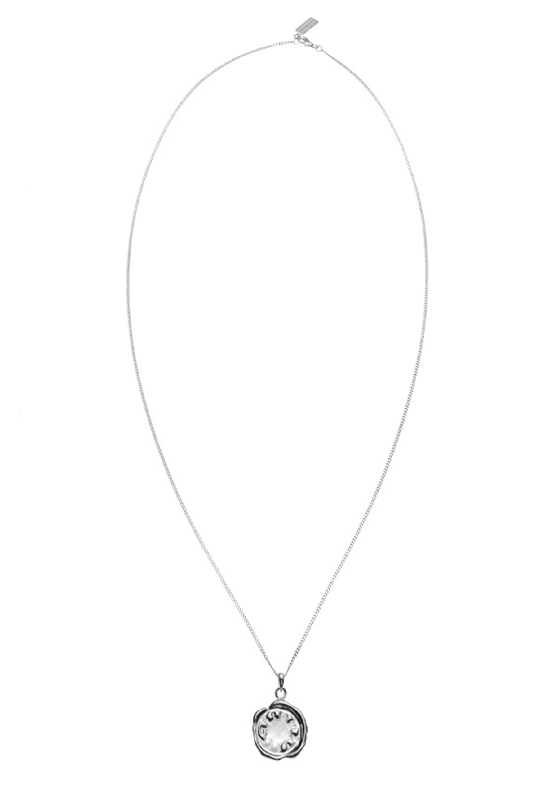 기본트렌드 Hustad #043 Coin logo necklace  자체제작 국내 