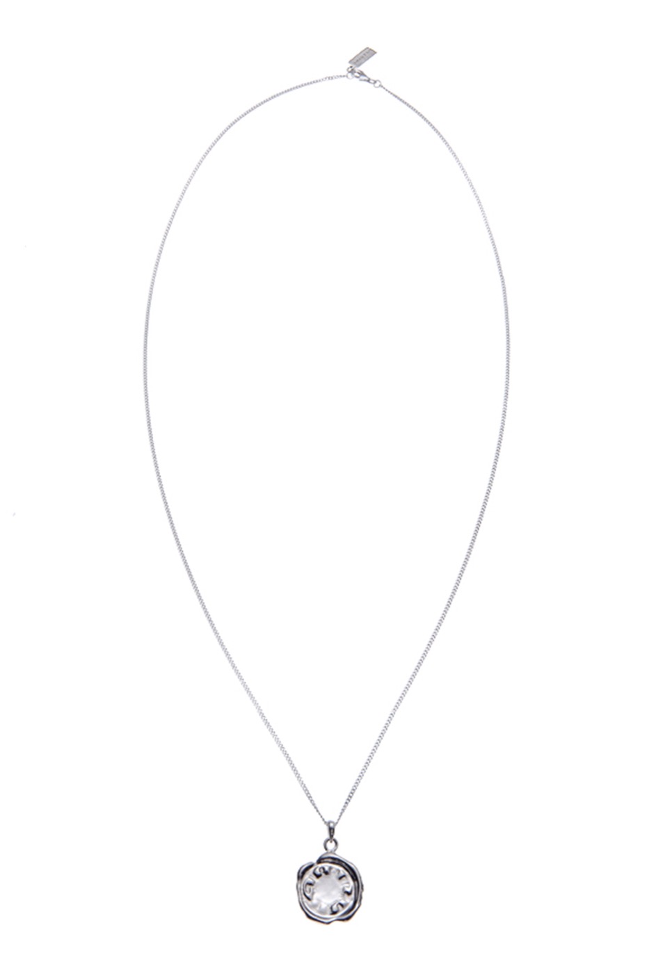기본트렌드 Hustad #043 Coin logo necklace_ 925 실버 코인 로고 네크리스  자체제작 국내 