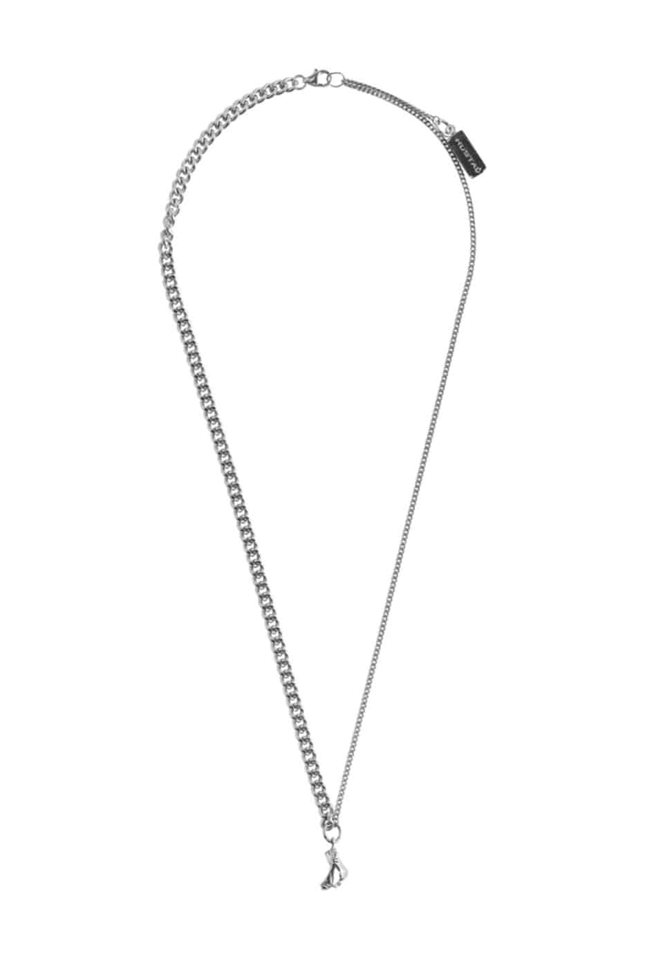 기본트렌드 Hustad #176 silver two-chain choker necklace_925 실버 은 투웨이 초커 네크리스  자체제작 국내 