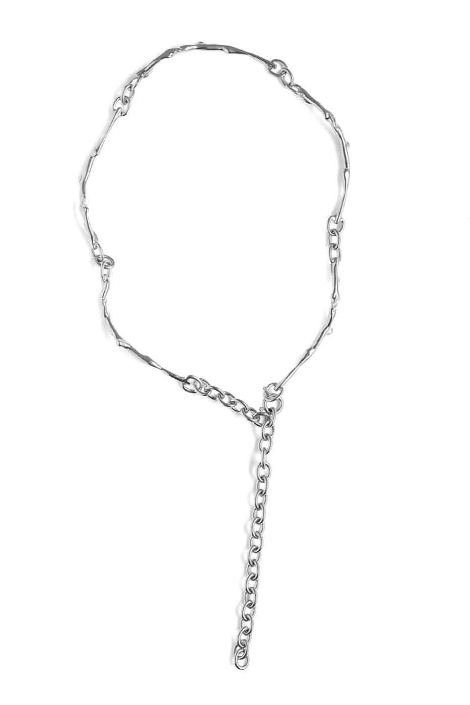 기본트렌드 Hustad #129 stems silver necklace_ 925 실버 줄기 네크리스  자체제작 국내 
